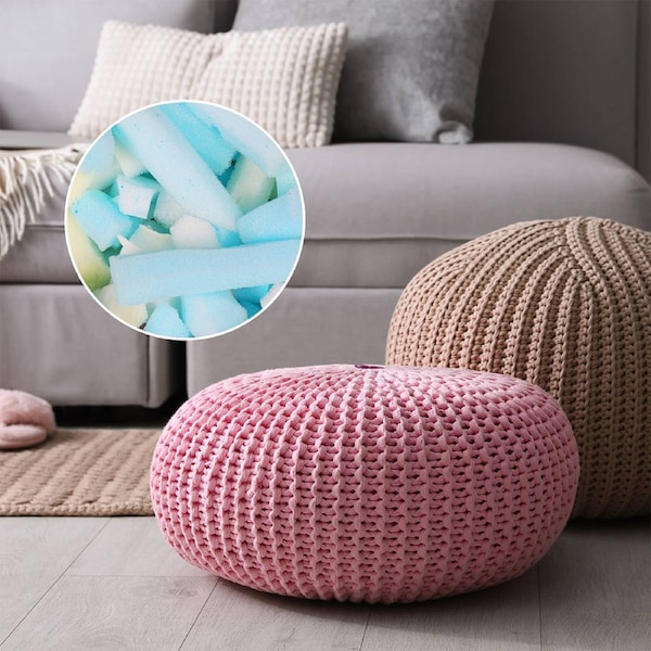 Marlow Modular Bean Bag Cover PU Leather Retro with Optional Filler 2.3KG Beanbag Filling(65L)