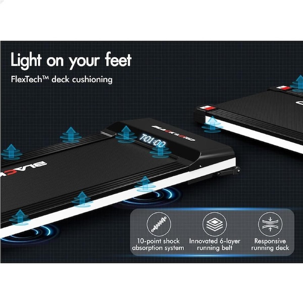 BLACK LORD Treadmill Electric Walking Pad Steel Frame Under Desk Gym 410mm ANG3-Pink