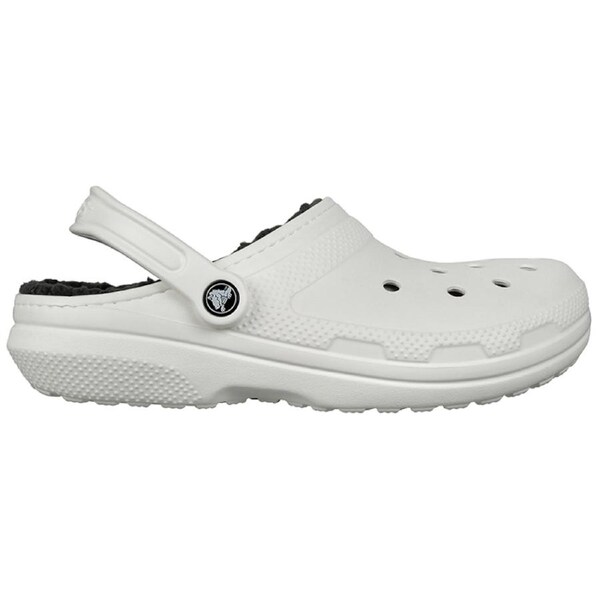 Crocs Unisex Classic Lined Clogs White/Grey US M11