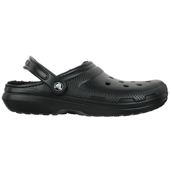 Crocs Unisex Classic Lined Clogs Black/Black US M6/W8