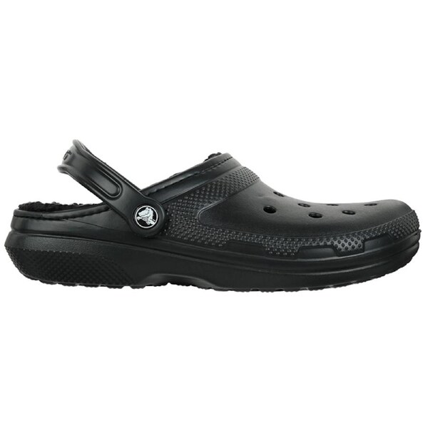 Crocs Unisex Classic Lined Clogs Black/Black US M8/W10