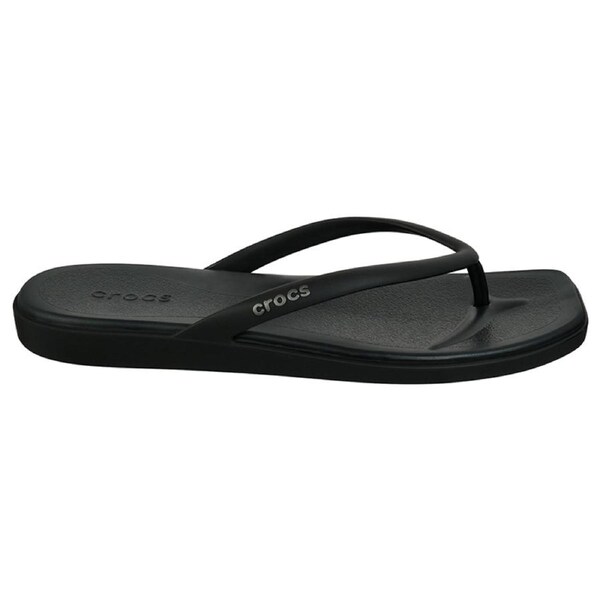 Crocs Women's Miami Flip Sandals Black US Women's 8