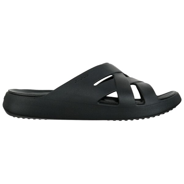 Crocs Women's Getaway Weave Slides Black US Women's 10