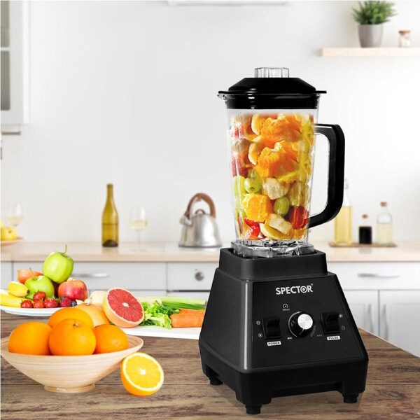 Spector 2L Commercial Blender Mixer Food Processor Juicer Smoothie Ice Crush Button / Black
