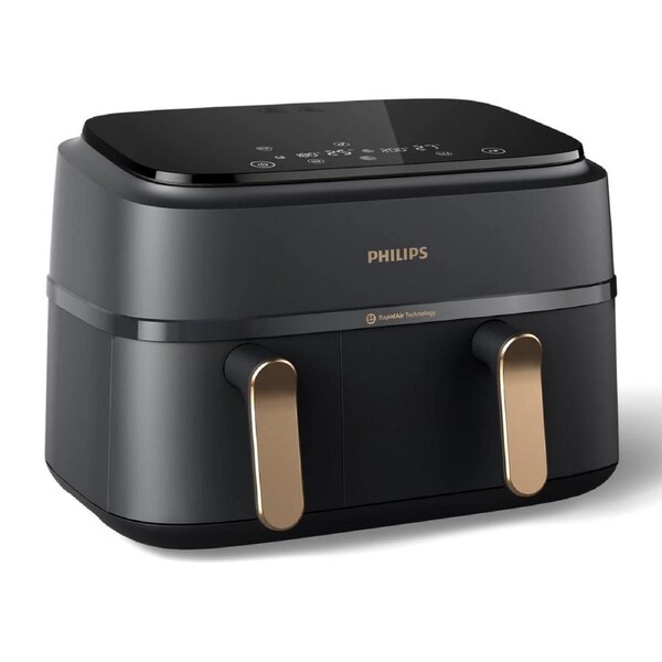 Philips 3000 Series Dual Basket 9L Air Fryer XXL - Black Black