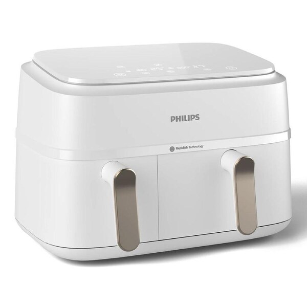 Philips 3000 Series Dual Basket 9L Air Fryer XXL - White White