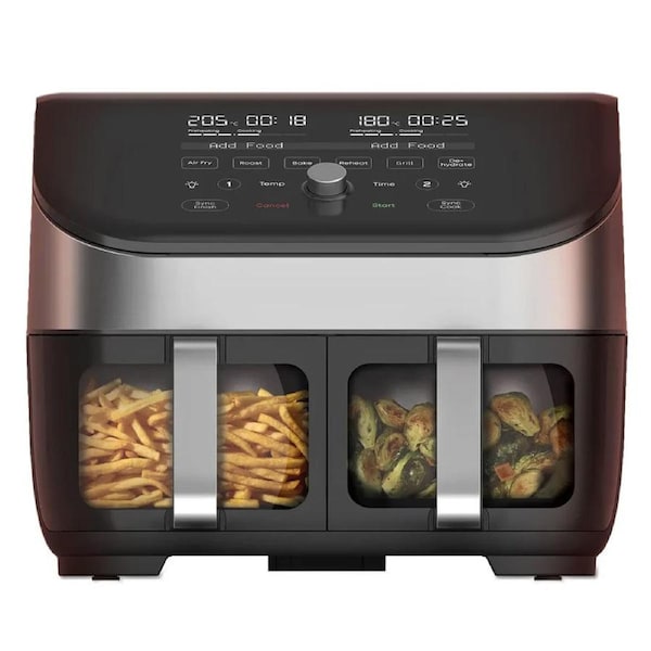 Instant Pot Vortex Plus Clear Cook Dual Air Fryer 8L - Black Black