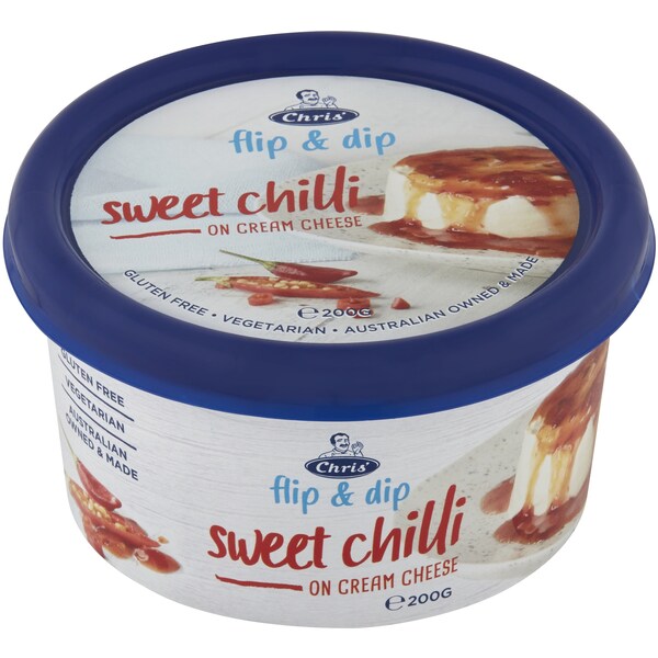 Chris' Flip & Dip Sweet Chilli On Cream Cheese 200g