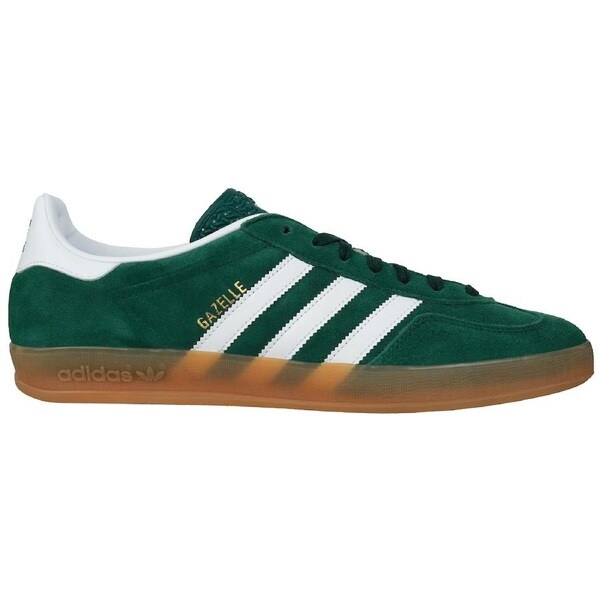 Adidas Men's Gazelle Indoor Sneakers Collegiate Green/Cloud White/Gum US Men's 10