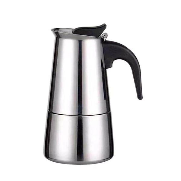 Stainless Coffee Maker Moka Percolator Espresso Stove Top 2-12 Cups 25 x 11.3cm 600ml 12-Cup