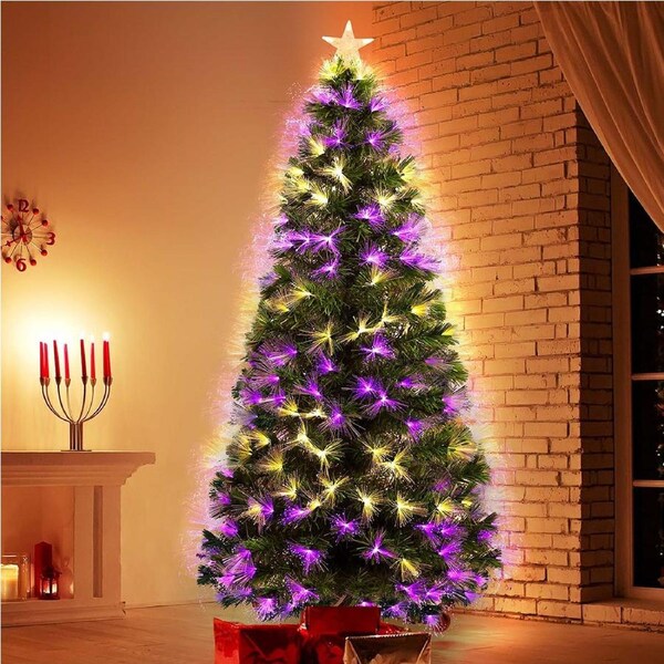 Santaco Christmas Tree 1.5m 1.8m 2.1m LED Light Slim Fibre Optic Storage Bag 2.1m / Fibre Optic 2 Colour