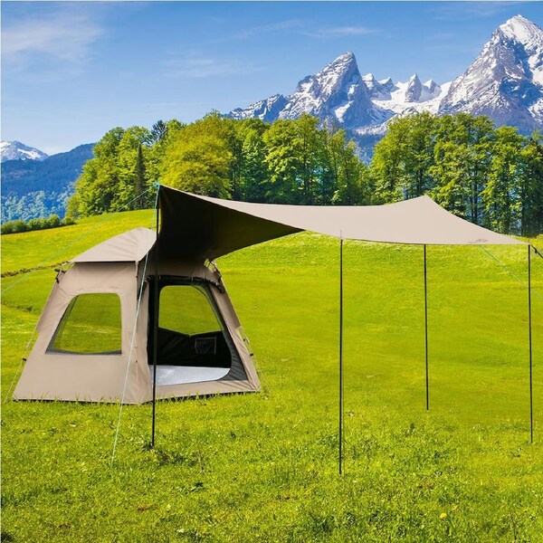 Camping Tent 2-3 Person Pop Up Dome Tents Outdoor Hiking Waterproof Portable Bag Hexagonal tent with canopy