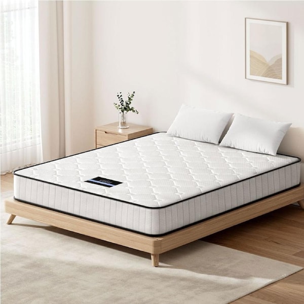 Giselle Mattress Queen Double King Single Pocket Spring Euro Tight Pillow Top 21cm Peyton - Double