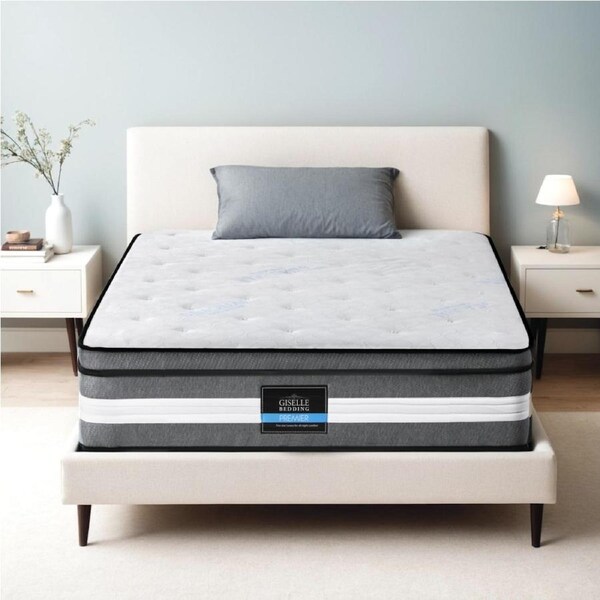 Giselle Bedding 30cm Seaqual Fabric Mattress Gel Foam Pocket Spring Hybrid Mattresses King Single