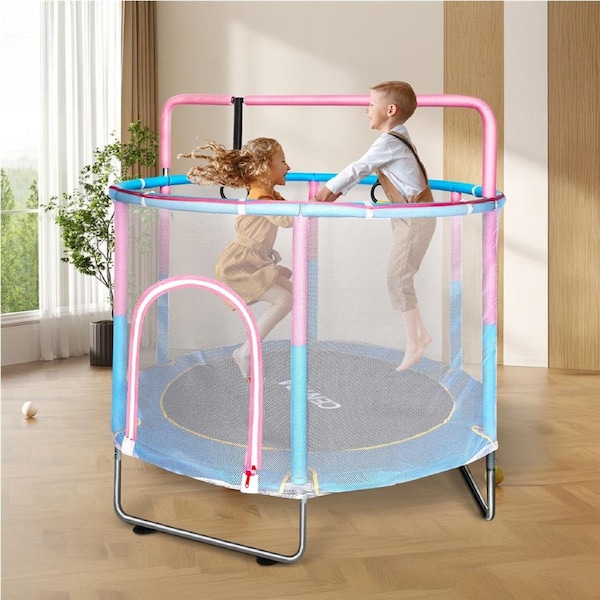 Centra Trampoline 4.5ft/8ft/10ft/12ft with Ladder Enclosure Optional Basketball Hoop – AU Safety Compliant 4.5 Ft