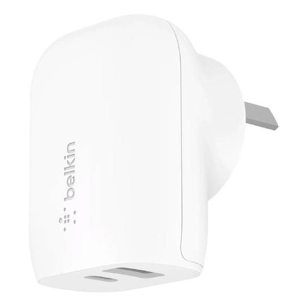 Belkin BoostUp Charge 37W Dual Port Universal Wall Charger - White White