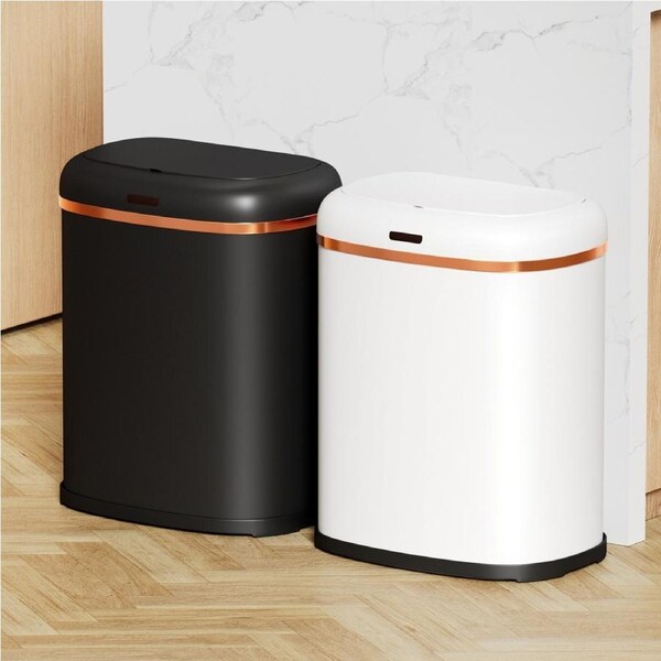 Devanti Sensor Bin Motion Rubbish Bins Kitchen Automatic Trash Can Bins 38L Black