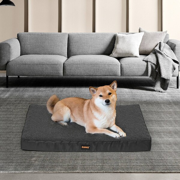 PaWz Pet Dog Bed Sleep Calming Orthopaedic Foam Mattress Removable Washable M (75cm x 50cm x 7.6cm)