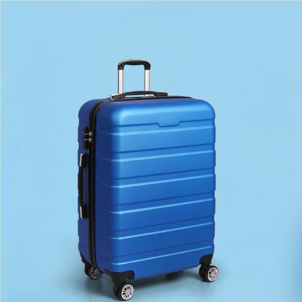 Slimbridge Luggage Case Trolley Carry On Suitcase TSA Hard Shell 20" 24" 28" 28" / Blue