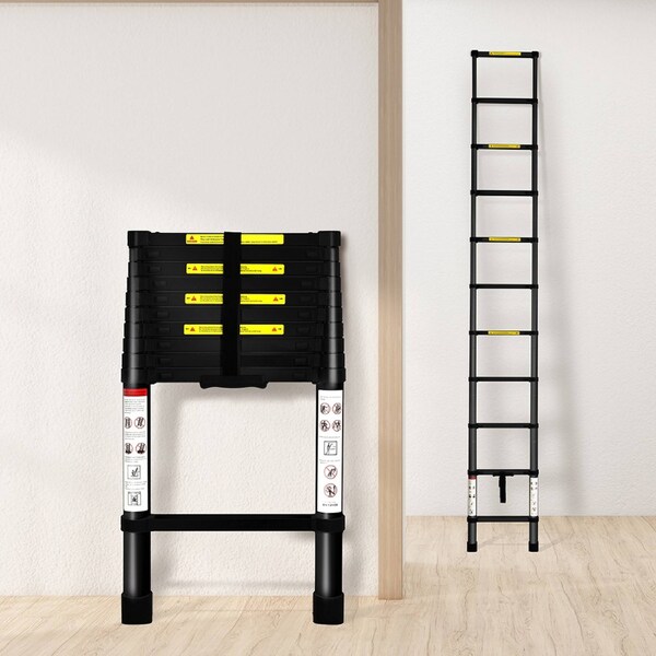 Telescopic Ladder Step Aluminium Extension Portable MultiPurpose 3.2m ...