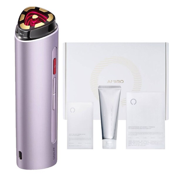 AMIRO R3 Turbo Facial RF Skin Tightening Device (Bonus: Skin Care Pack) - Purple Purple