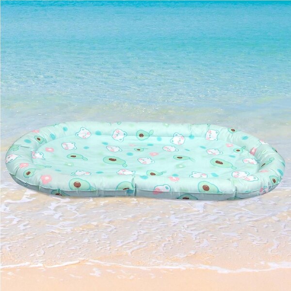 Pawz Pet Gel Cooling Mat Large Dog Ice Pad Non-Toxic Self-cool Mattress Durable Green / XL (120cm x 73cm)