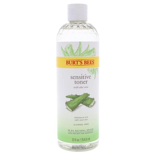 Sensitive Toner With Aloe Vera by Burts Bees for Unisex - 12 oz Toner 12 oz