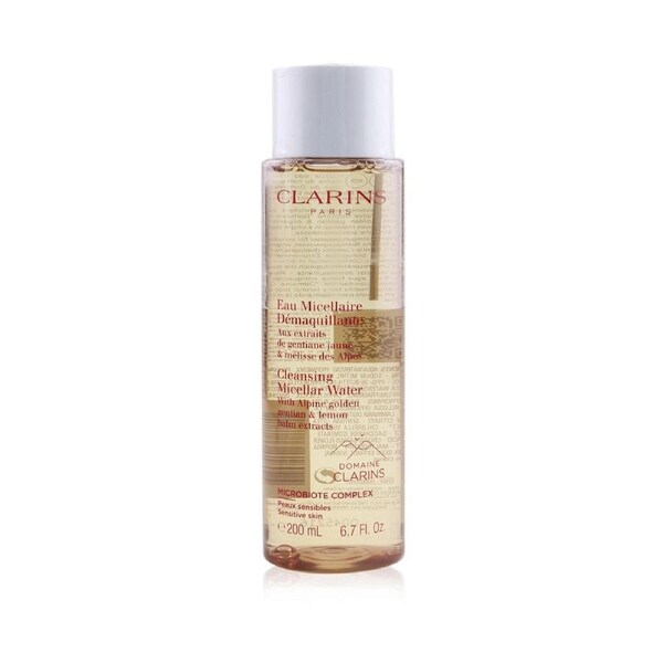 Clarins Cleansing Micellar Water with Alpine Golden Gentian & Lemon Balm Extracts - Sensitive Skin 200ml/6.7oz 200ml/6.7oz