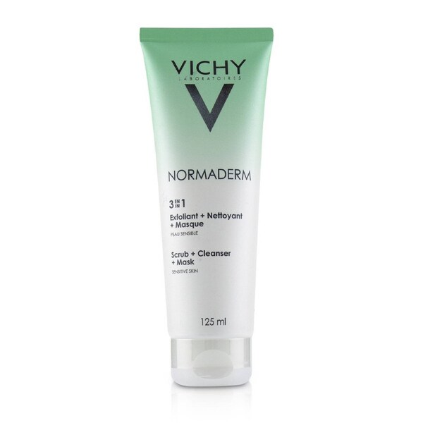 Vichy Normaderm 3 In 1 Scrub + Cleanser + Mask (For Acne Prone Skin / Sensitive Skin) 125ml/4.23oz 125ml/4.23oz
