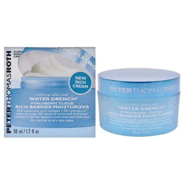 Water Drench Hyaluronic Cloud Rich Barrier Moisturizer by Peter Thomas Roth for Unisex - 1.7 oz Moisturizer 1.7 oz
