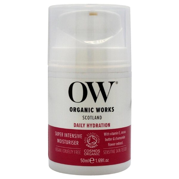 Daily Hydration Super Intensive Moisturiser by Organic Works for Unisex - 1.69 oz Cream 1.69 oz