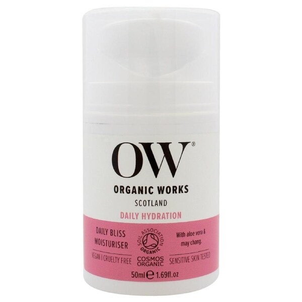Daily Hydration Daily Bliss Moisturiser by Organic Works for Unisex - 1.69 oz Cream 1.69 oz