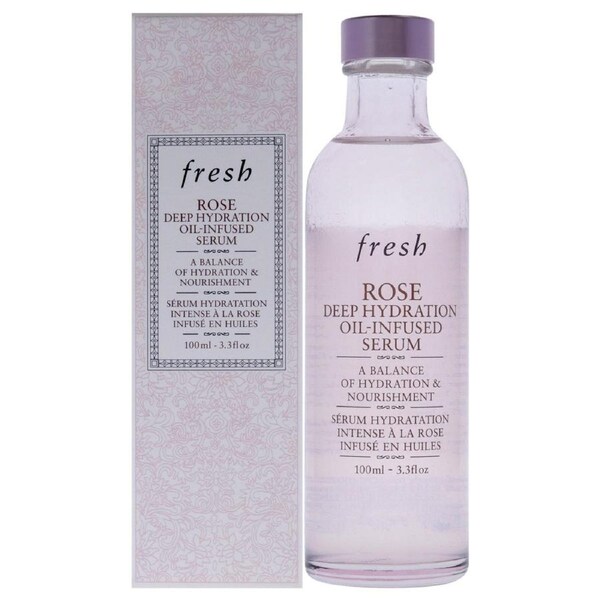 Rose Deep Hydration Oil-Infused Serum by Fresh for Women - 3.3 oz Serum 3.3 oz