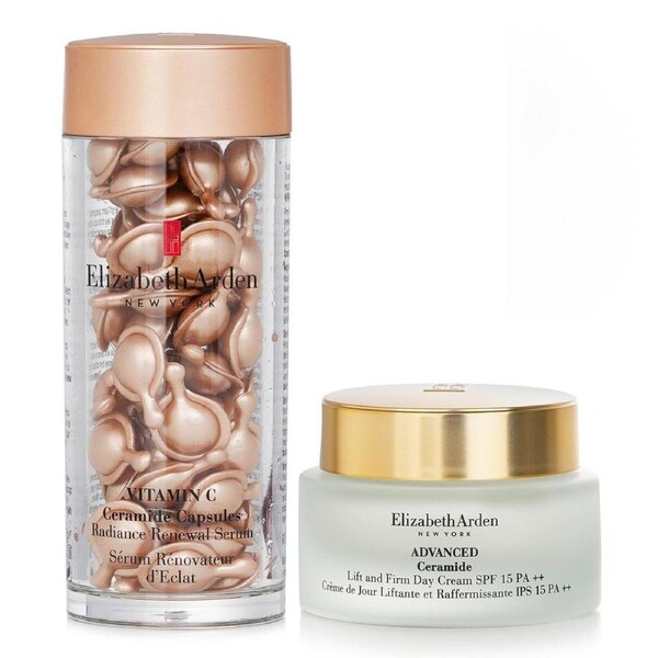 Elizabeth Arden Elizabeth Arden Ceramide Vitamin C Capsules - Radiance Renewal Serum + Advanced Ceramide Lift and Firm Day Cream SPF 15 2pcs 2pcs