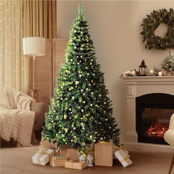 Tinseltown LED Christmas Tree 1.5M/1.8M/2.1M/2.4M/2.7M Xmas Trees Green 2.4M