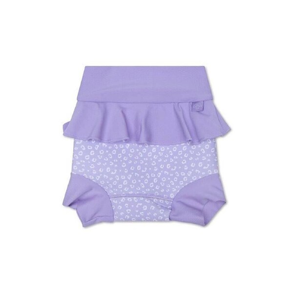Swim Essentials Washable Neoprene Swimming Nappy Pants Lilac Leopard 2-3 Years