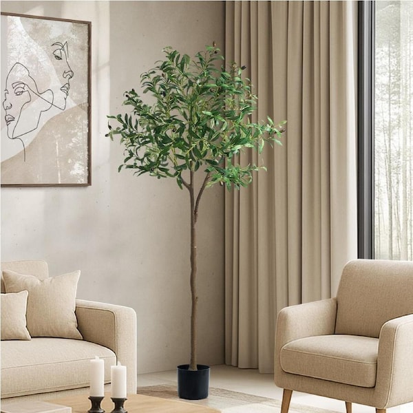 Livsip150-210cm Artificial Olive Tree Faux Plants Home Garden Decor 150cm