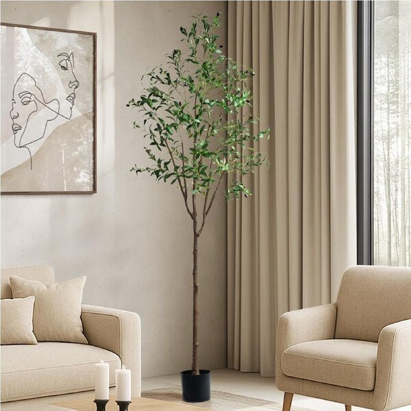 Livsip150-210cm Artificial Olive Tree Faux Plants Home Garden Decor 210cm