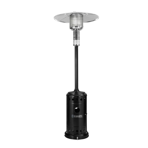 Devanti Outdoor Gas Patio Heater Black 81.5 cm x 225 cm (DxH)