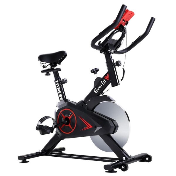 Everfit Spin Bike Exercise Bike Fitness Home Gym 100kg-150kg Capacity 102 cm x 48 cm x 113 cm
