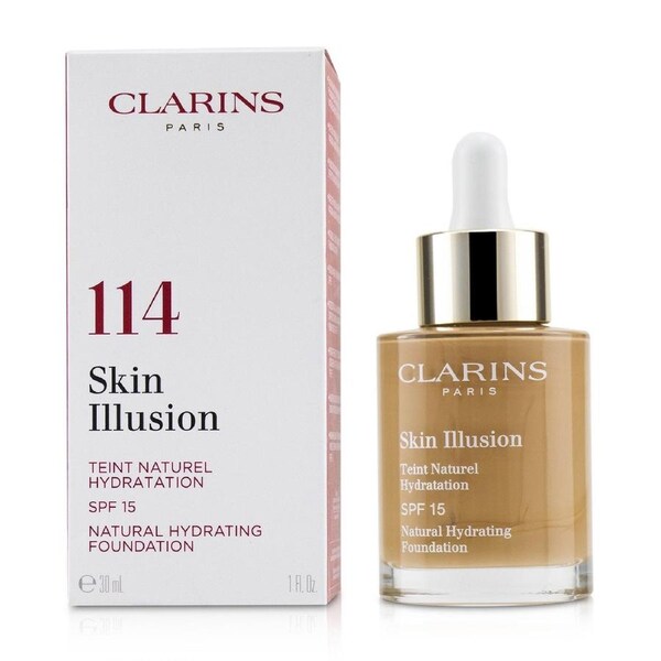 Clarins Skin Illusion Natural Hydrating Foundation SPF 15 # 114 Cappuccino 30ml/1oz 114 Cappuccino / 30ml/1oz