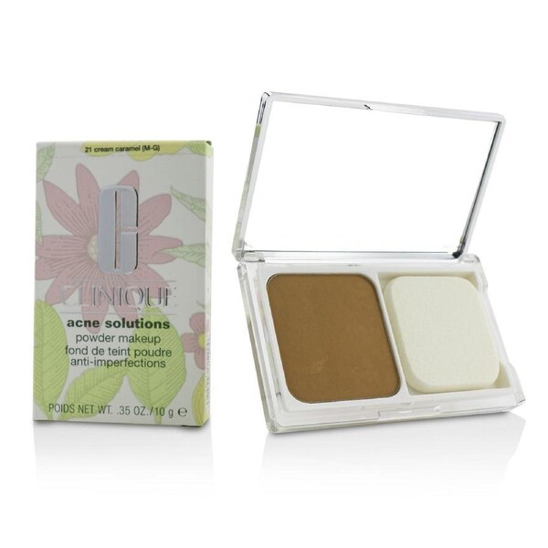 Clinique Acne Solutions Powder Makeup - # 21 Cream Caramel (M-G) 10g/0.35oz 21 Cream Caramel (M-G) / 10g/0.35oz
