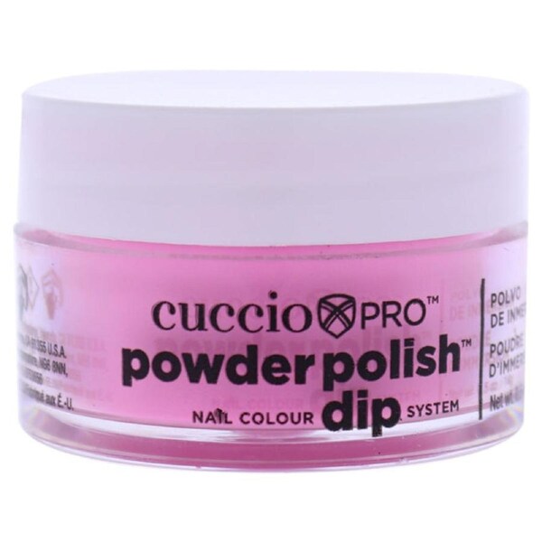 Pro Powder Polish Nail Colour Dip System - Neon Pink by Cuccio Colour for Women - 0.5 oz Nail Powder 0.5 oz
