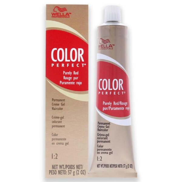 Color Charm Permanent Hair Color Gel - 5 RR Level 5 Pure Red by Wella for Unisex - 2 oz Hair Color 2 oz