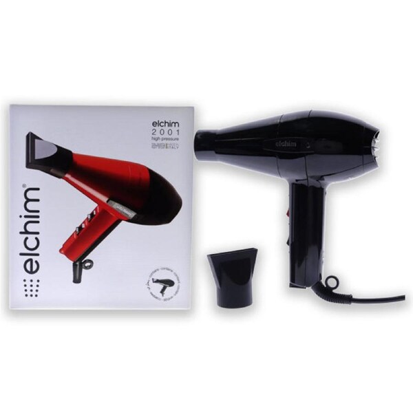 2001 High Pressure Hair Dryer - Black by Elchim for Unisex - 1 Pc Hair Dryer 1 Pc