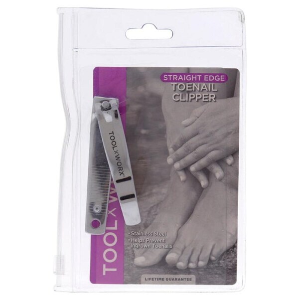 Toenail Clipper Straight Edge by Toolworx for Unisex - 1 Pc Clipper 1 Pc