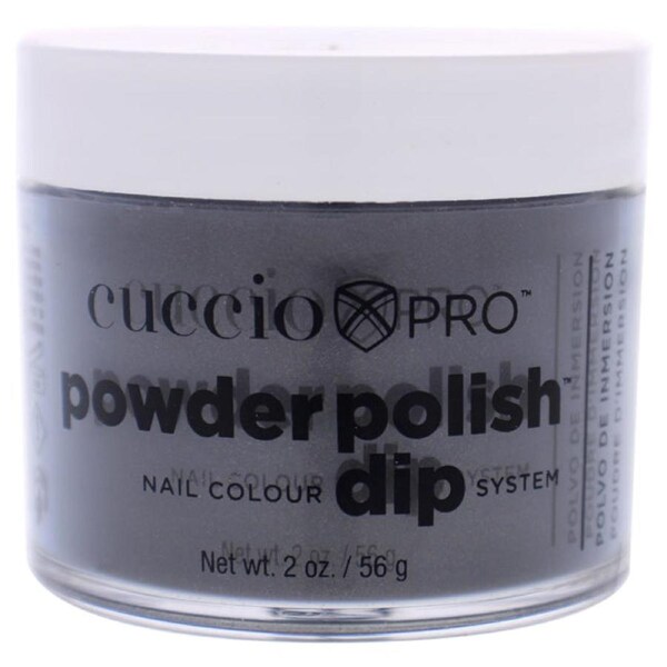 Pro Powder Polish Nail Colour Dip System - Silver With Grey Undertones by Cuccio Colour for Women - 1.6 oz Nail Powder 1.6 oz