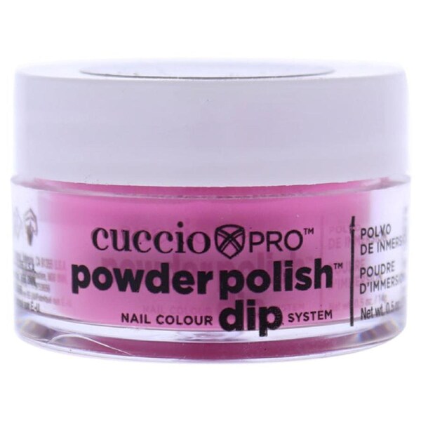 Pro Powder Polish Nail Colour Dip System - Bright Pink by Cuccio Colour for Women - 0.5 oz Nail Powder 0.5 oz