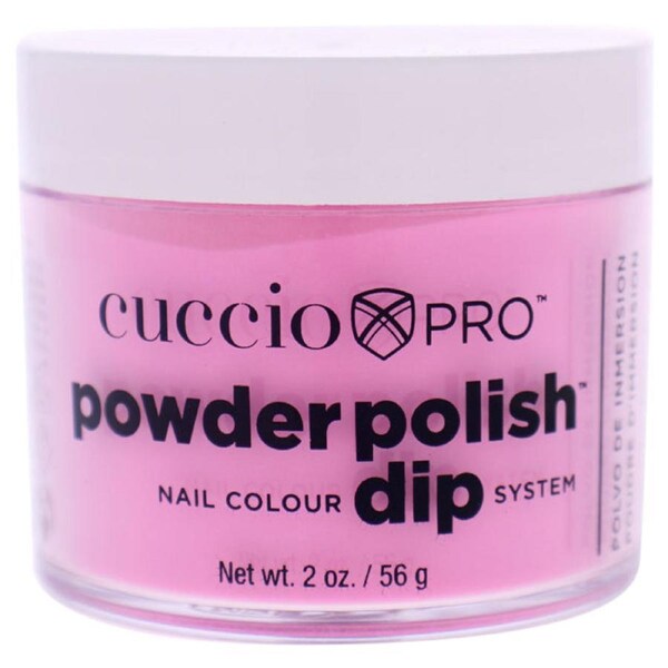 Pro Powder Polish Nail Colour Dip System - Neon Pink by Cuccio Colour for Women - 1.6 oz Nail Powder 1.6 oz
