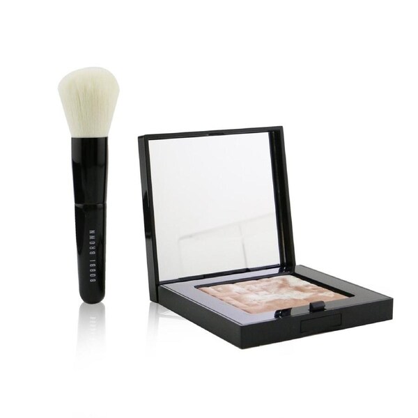 Bobbi Brown Highlighting Powder Set (1x Highlighting Powder + 1x Mini Face Brush) - #Pink Glow 2pcs Pink Glow / 2pcs